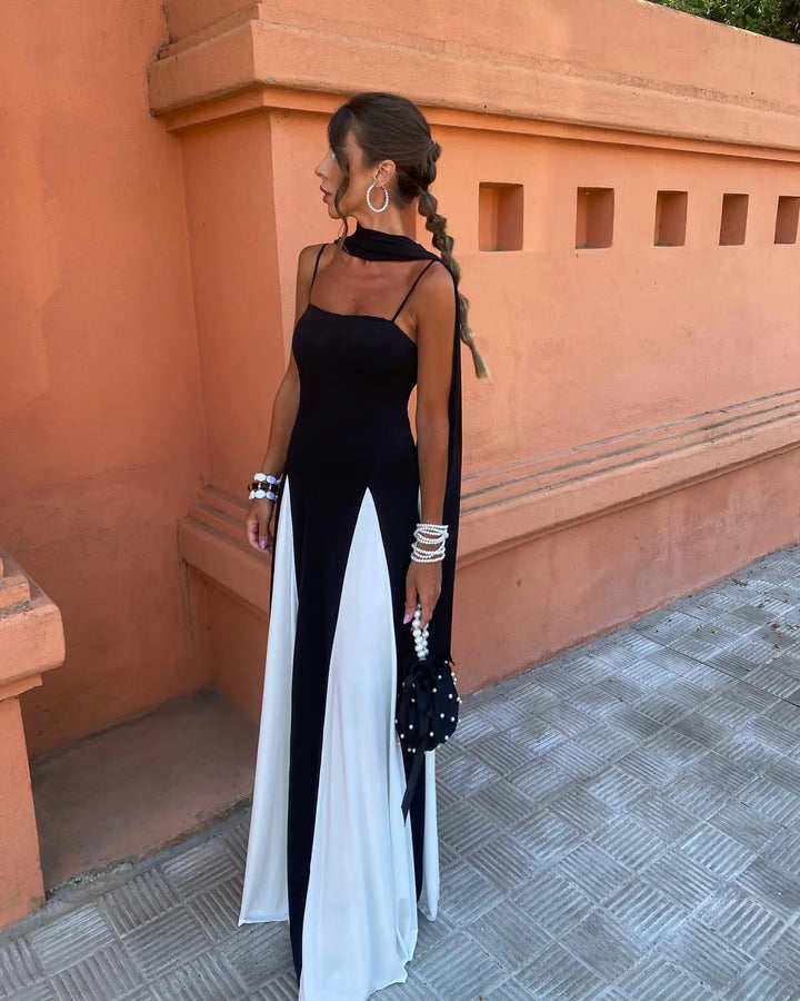 Georgina Spaghetti-Strap Maxi Dress