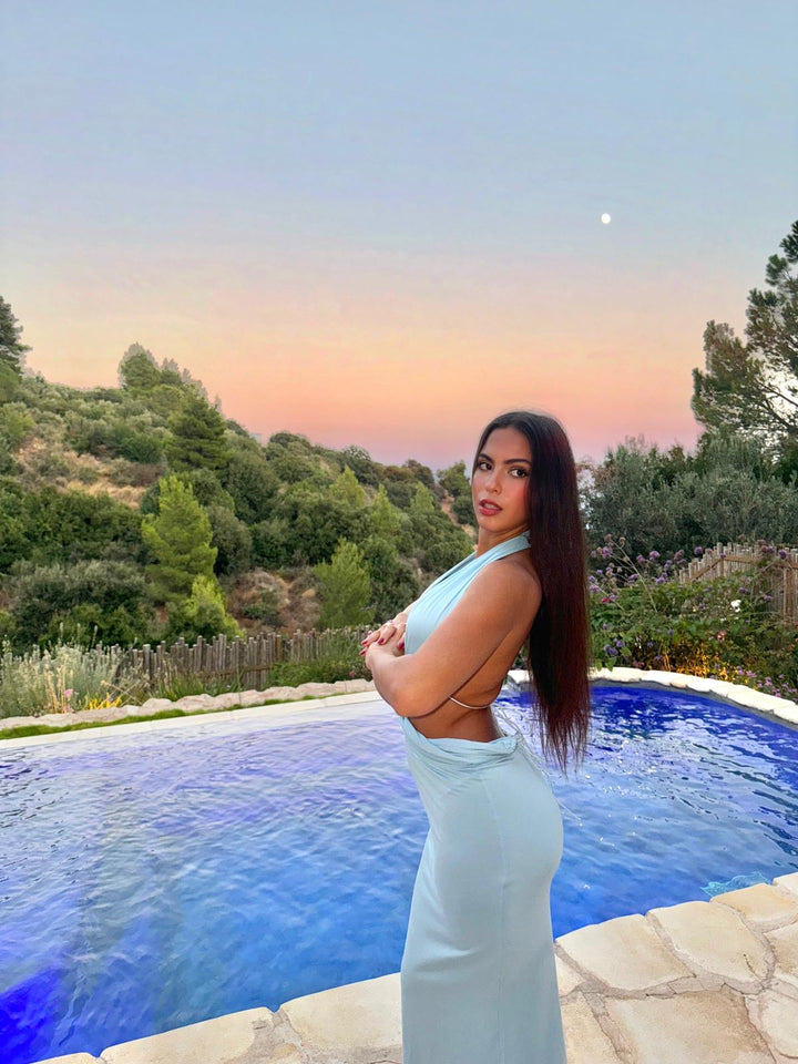 Kayleigh Backless Halter Dress