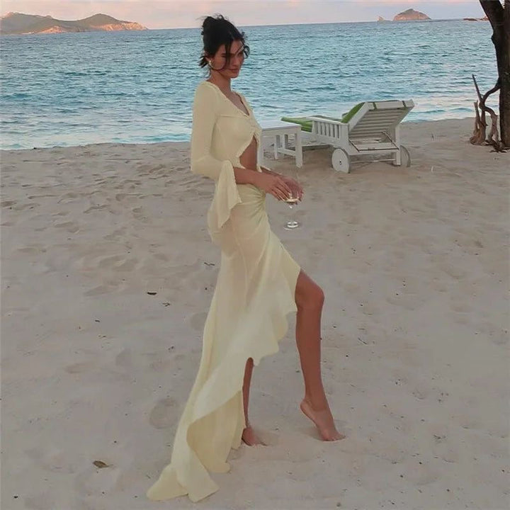 Kataleya Cut-Out Beach Dress