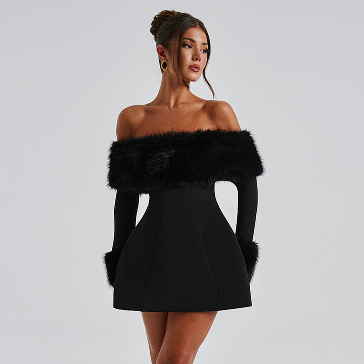 Naya Off-Shoulder A-Line Dress