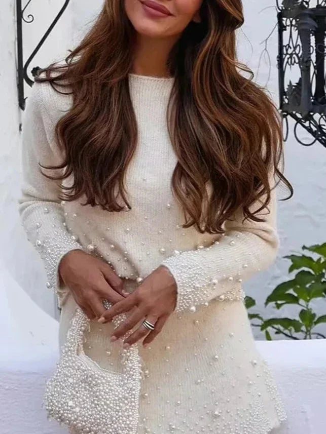 Laura White Top & Skirt Set