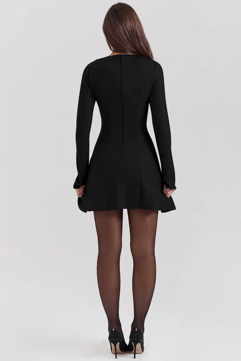 Lillie A-Line Long -Sleeve Dress