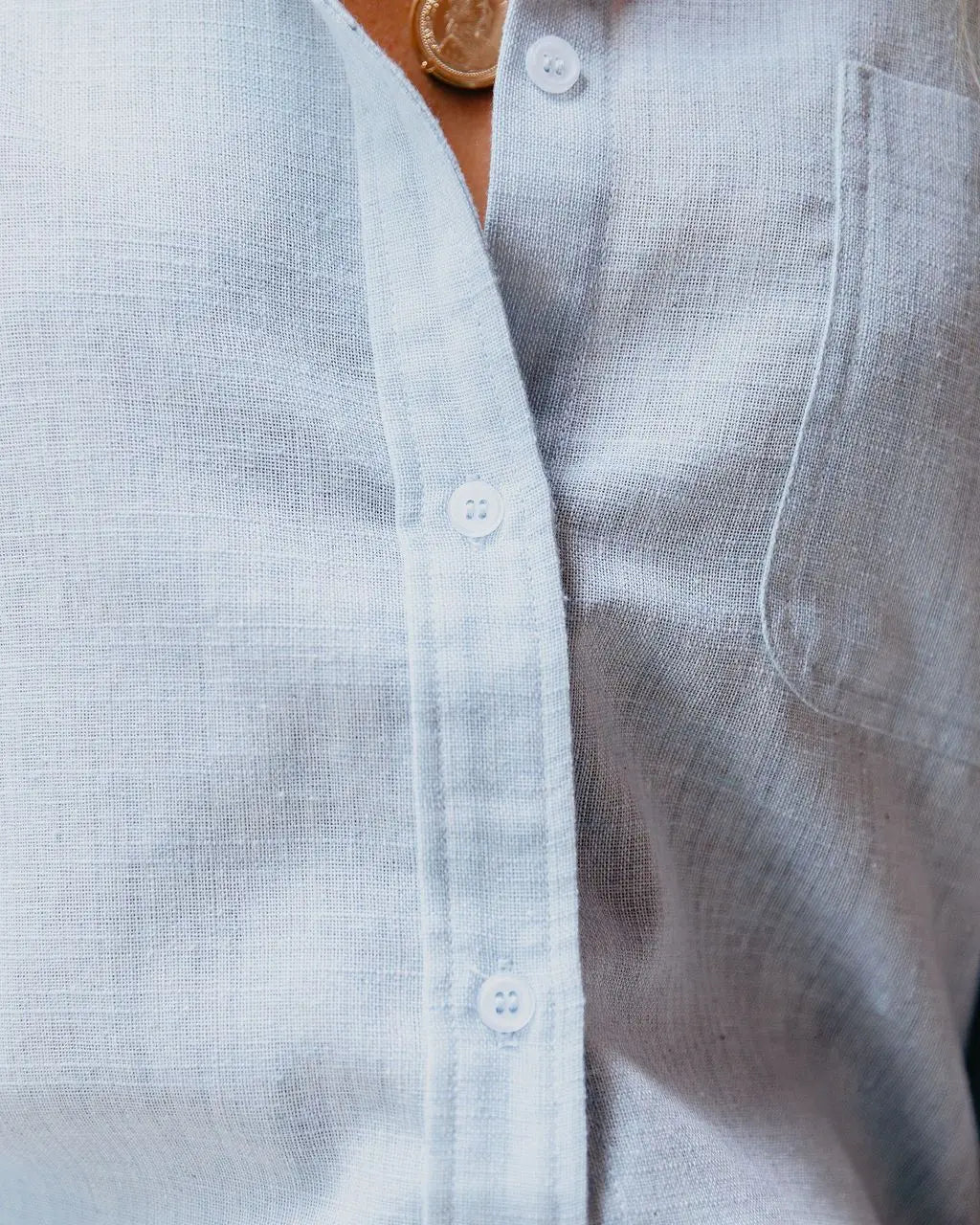 Blair Button-up Plain T-Shirt