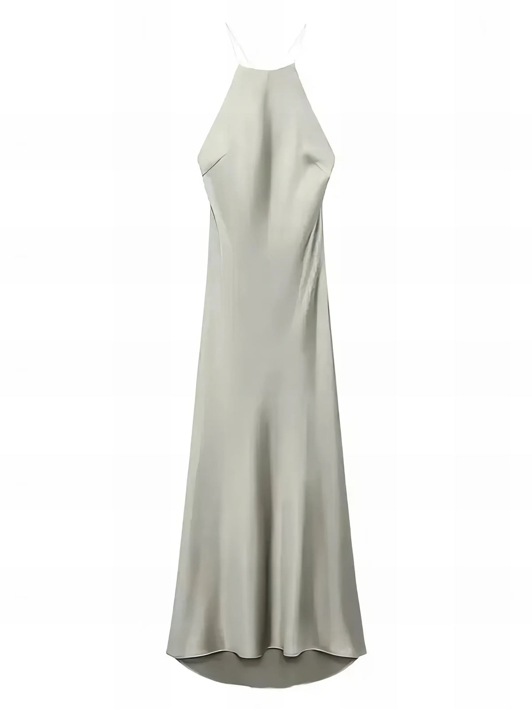 Skyler Halter Satin Maxi Dress