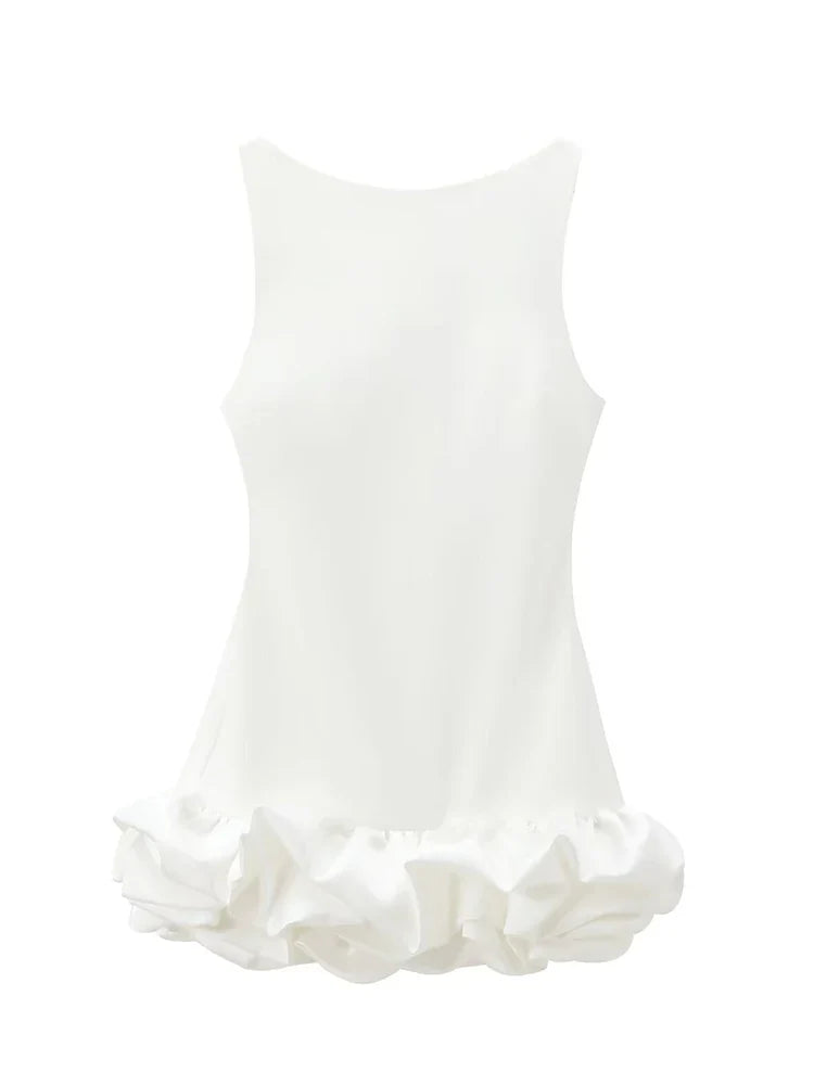 Yara Ruffle Hem Dress