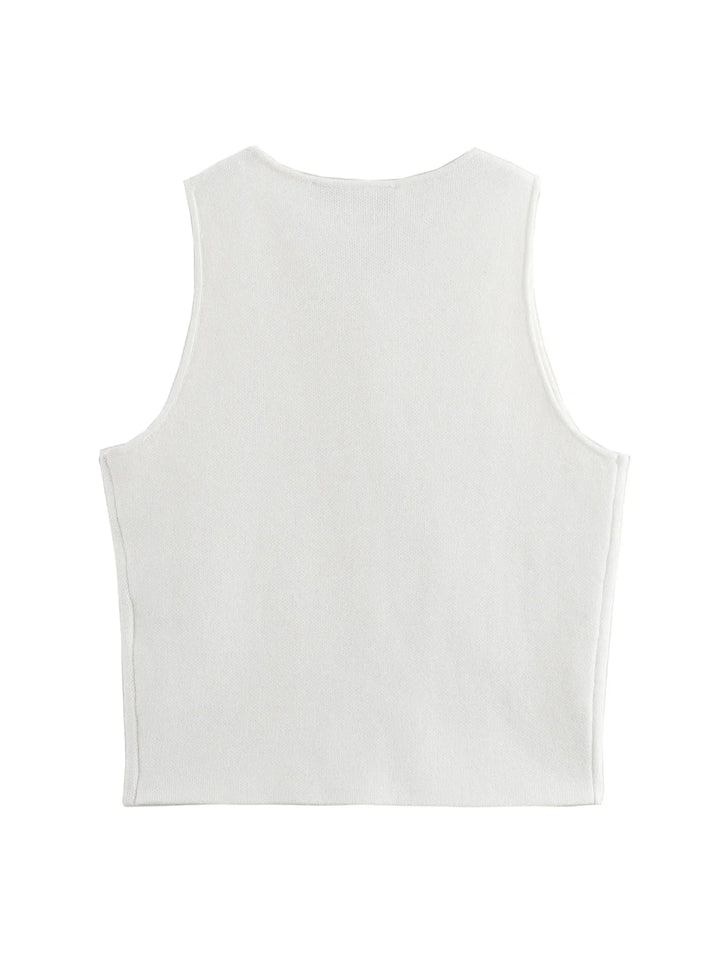 Amira Button Crop Tops