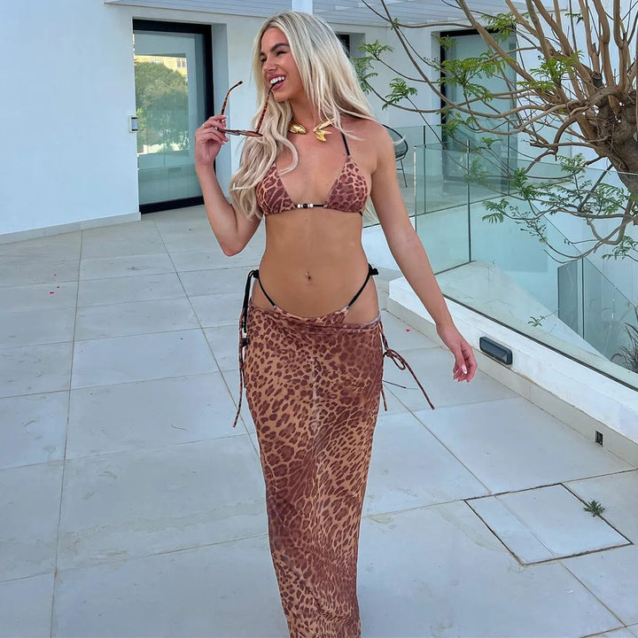 Glaur Bikini & Cover-Up Beach Set