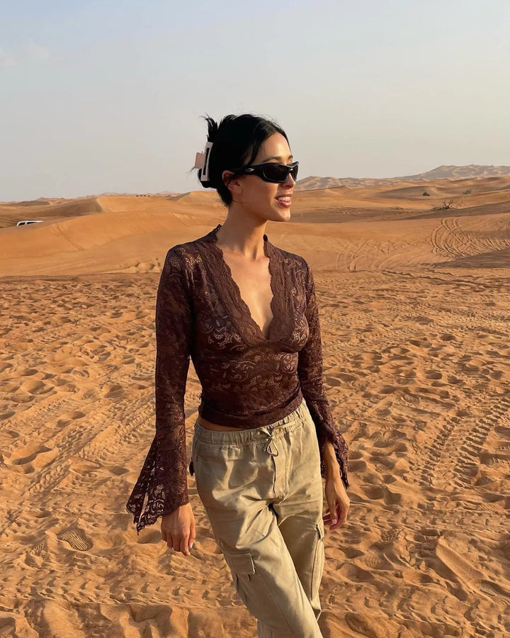 Kehlani Breathable Hollow-Out Top