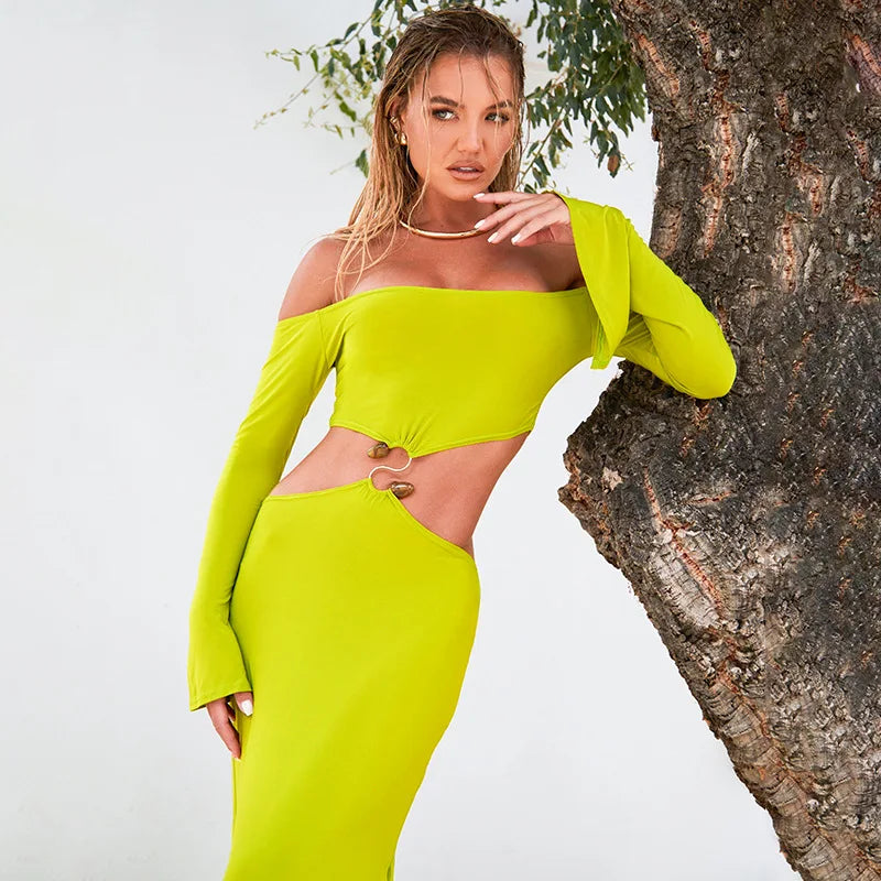Penny Neon-Green Dress