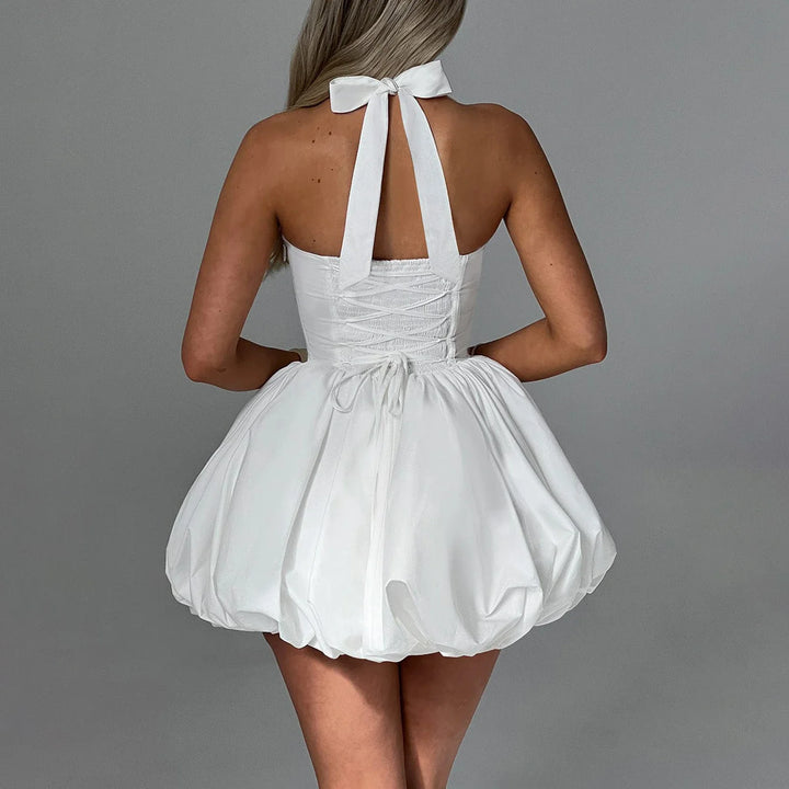 Kaiya Corset Halter Dress