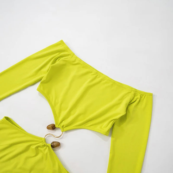 Penny Neon-Green Dress