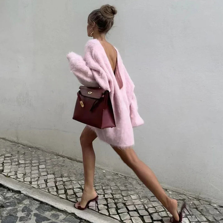 Aura Ruffled Oversized Tee