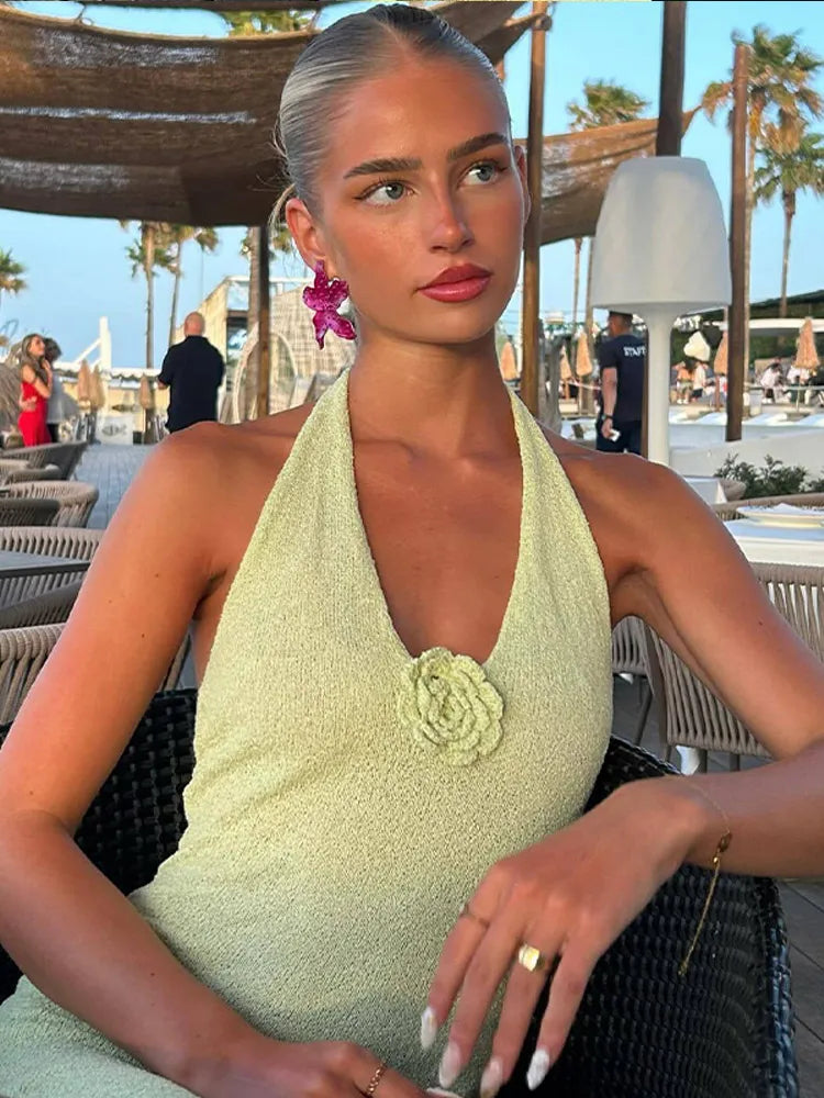 Ramona Flower V-Neck Dress