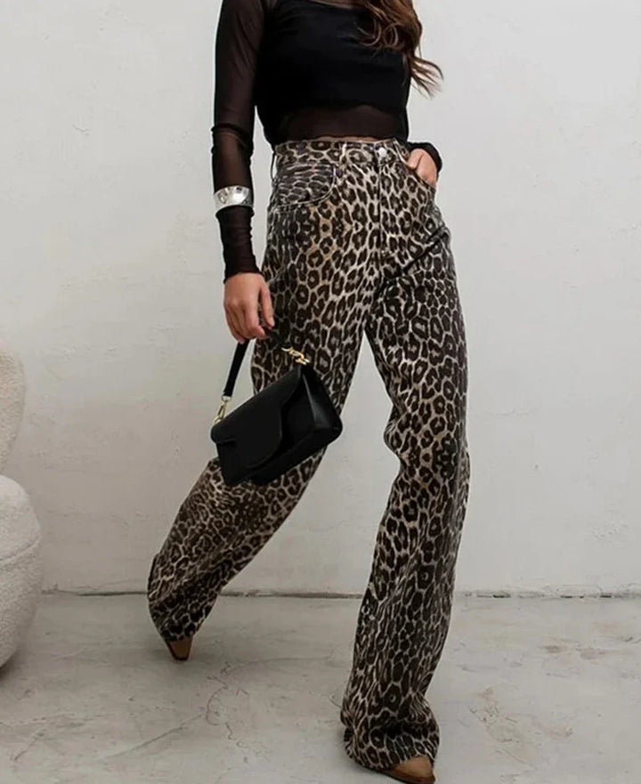 Gracie Comfortable Leopard Pants