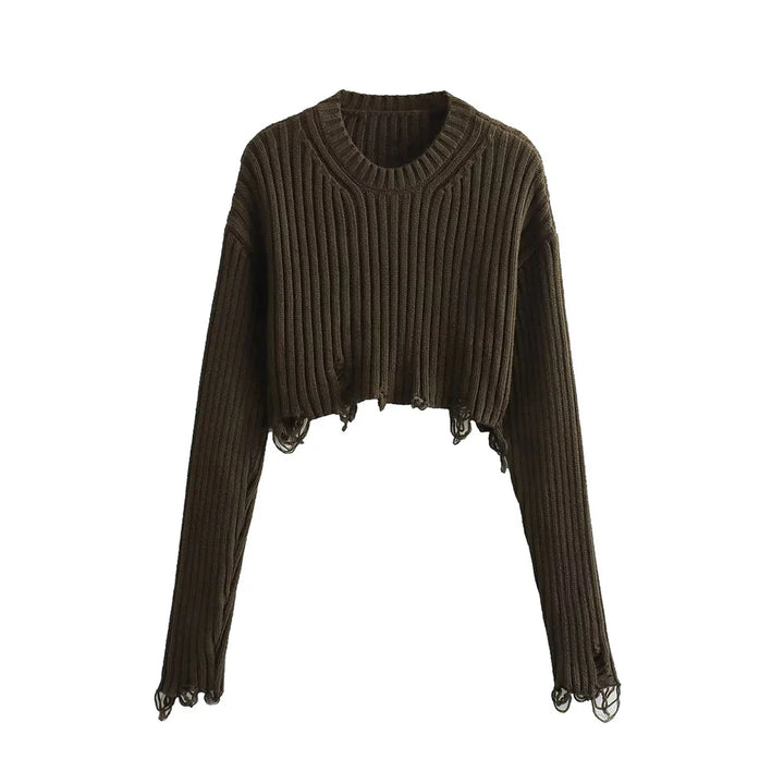Carmen Knitted Crop Sweater