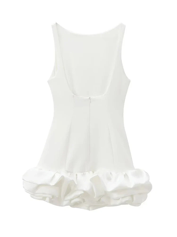 Yara Ruffle Hem Dress