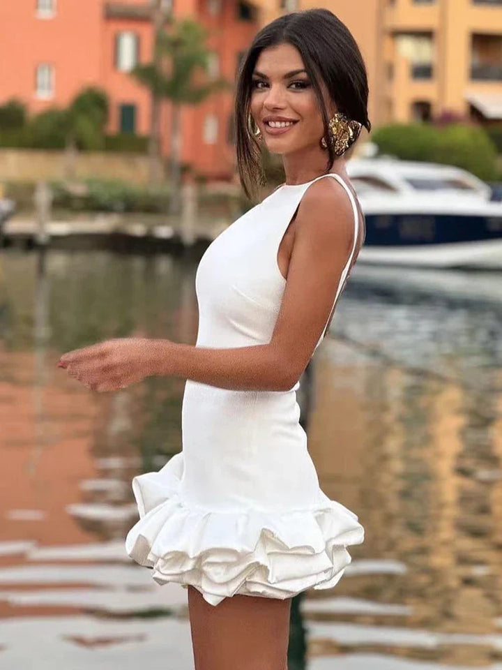 Yara Ruffle Hem Dress