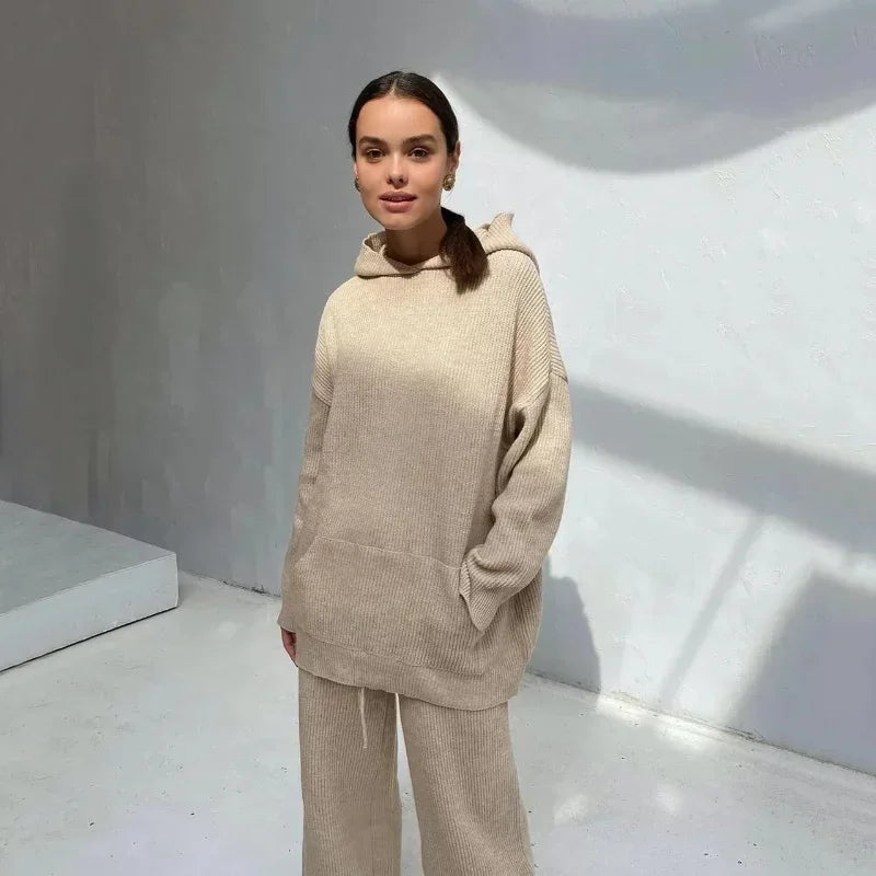 Xiomara Ribbed Sweater & Sweatpants Set