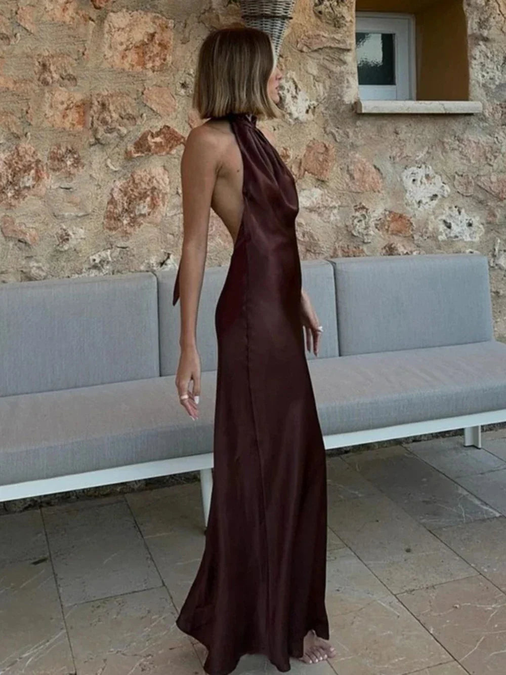 Thalia Halter Maxi Dress