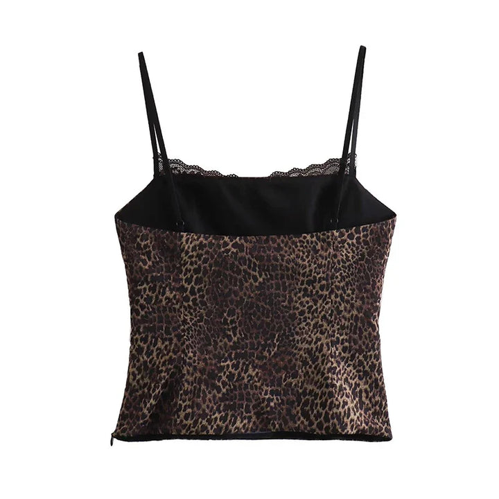 Isabel Leopard Top