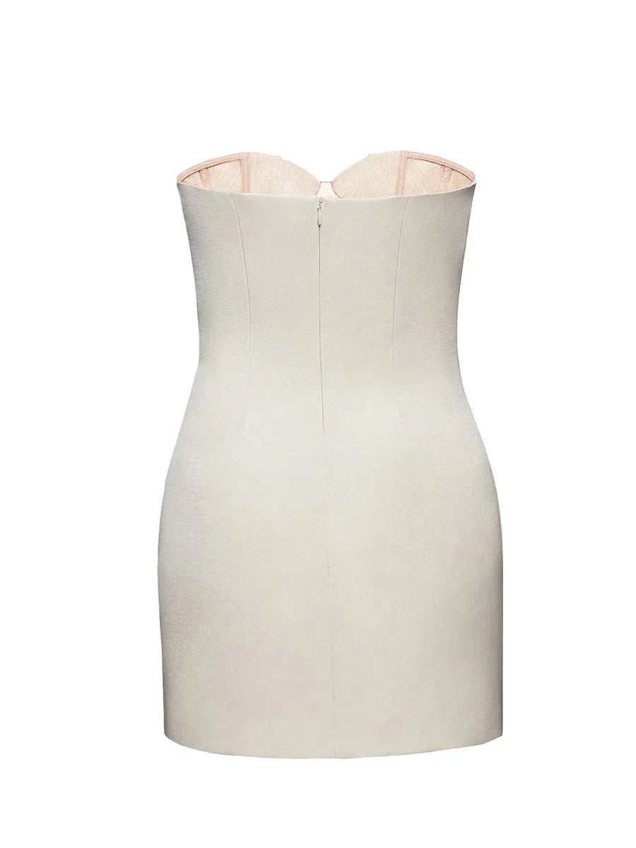 Angie Mini Flower Tube Dress