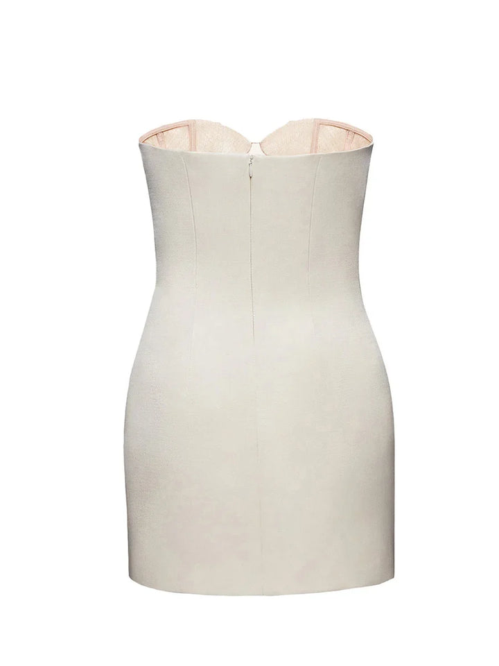 Angie Mini Flower Tube Dress