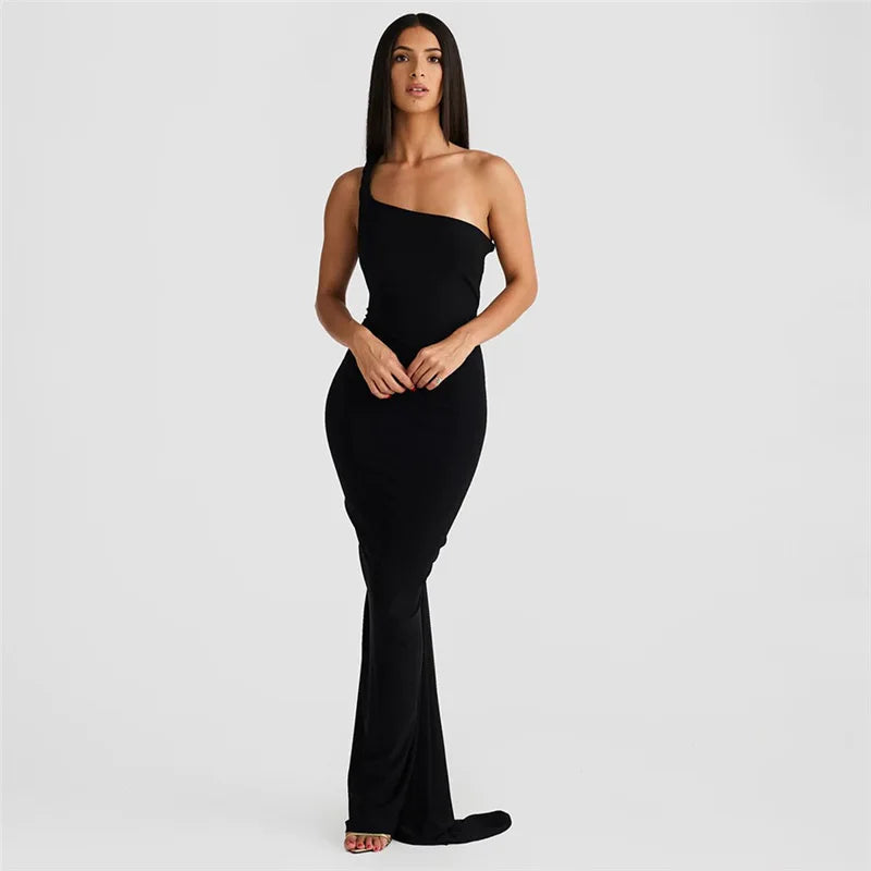 Kyla Classic Off-Shoulder Maxi Dress