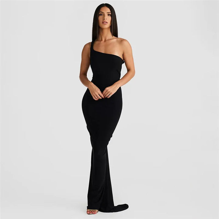 Kyla Classic Off-Shoulder Maxi Dress