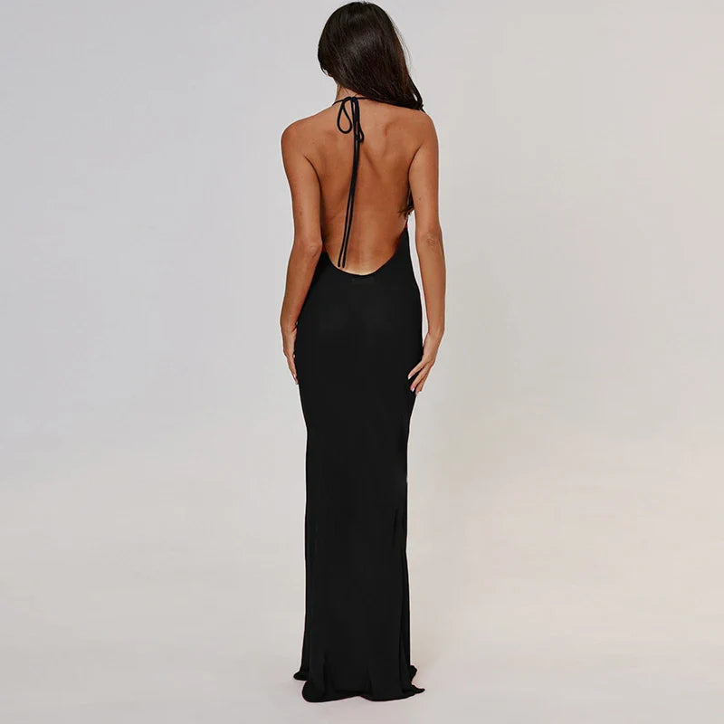 Rosa Open-Back Maxi Dress