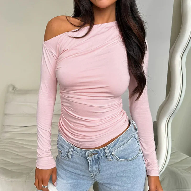 Kaylee Slanted Basic Top