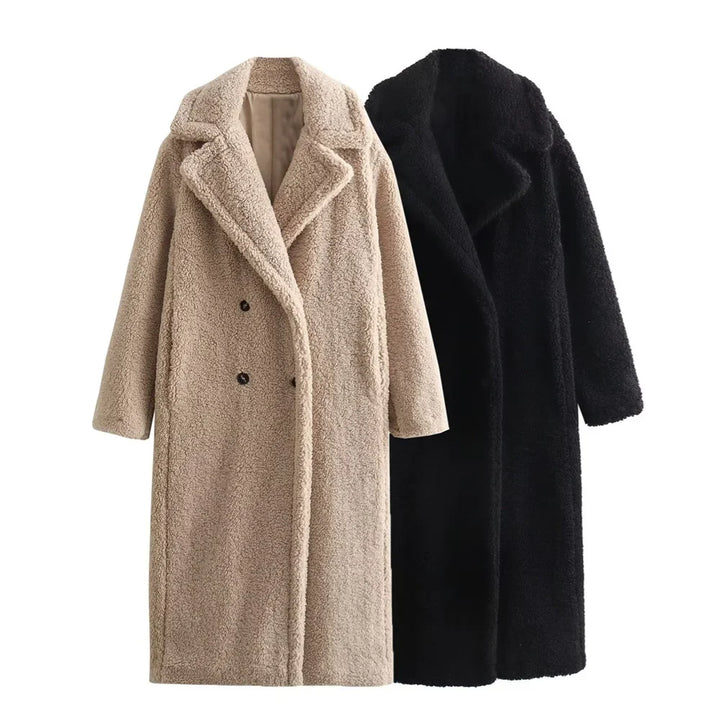 Gia Full-Length Fleece Coat