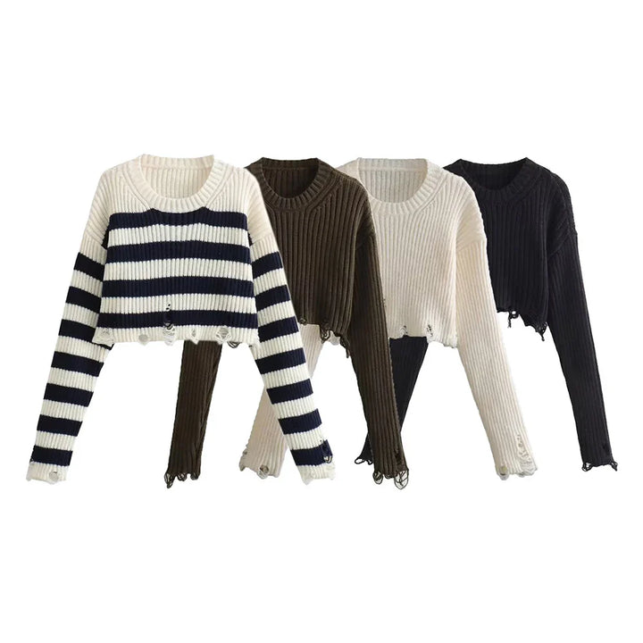 Carmen Knitted Crop Sweater