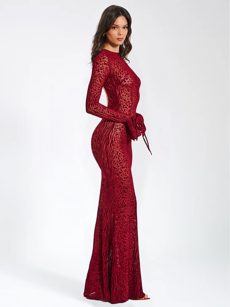 Haley Elegant Backless Gown
