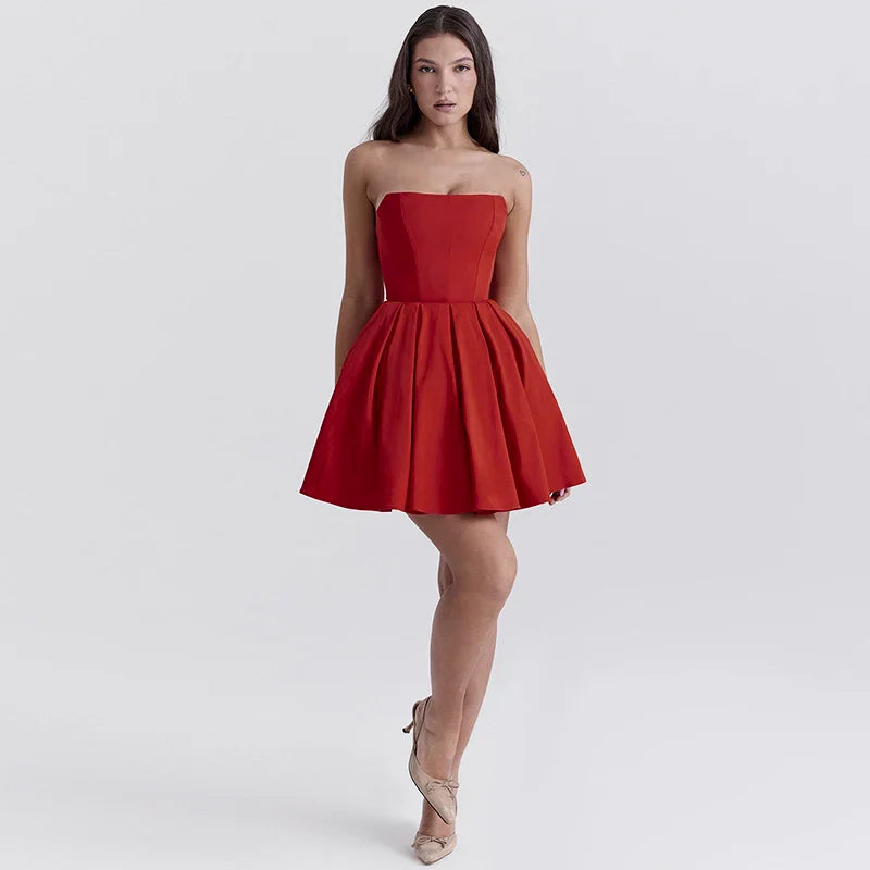 Goldie Strapless Above-Knee Hemline Dress