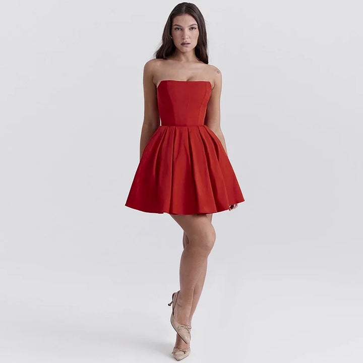 Goldie Strapless Above-Knee Hemline Dress