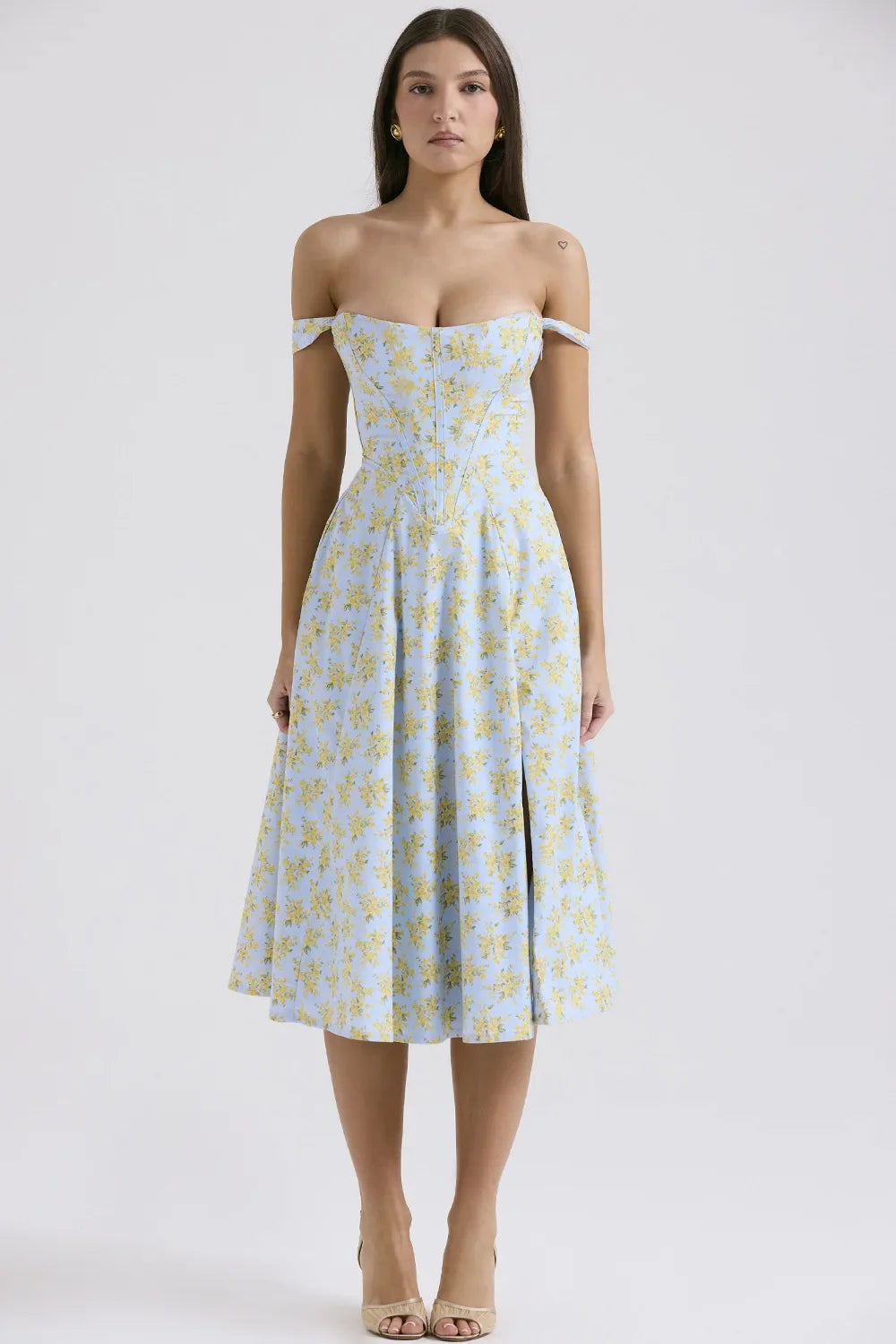 Maxine Off-Shoulder Midi Dress