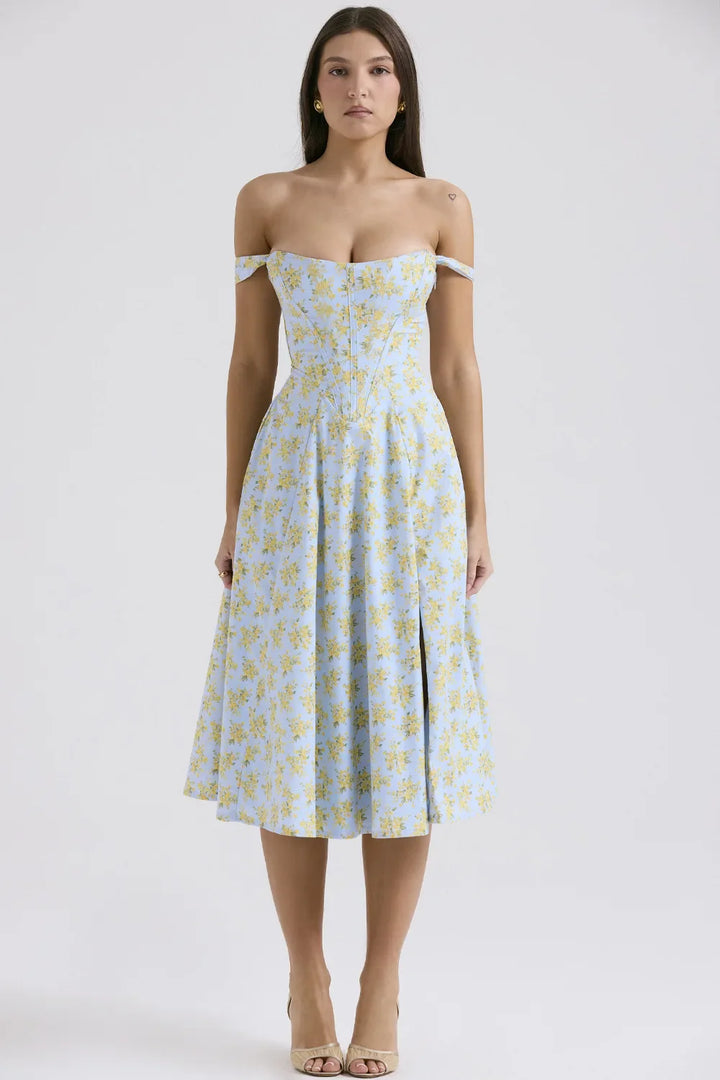 Maxine Off-Shoulder Midi Dress