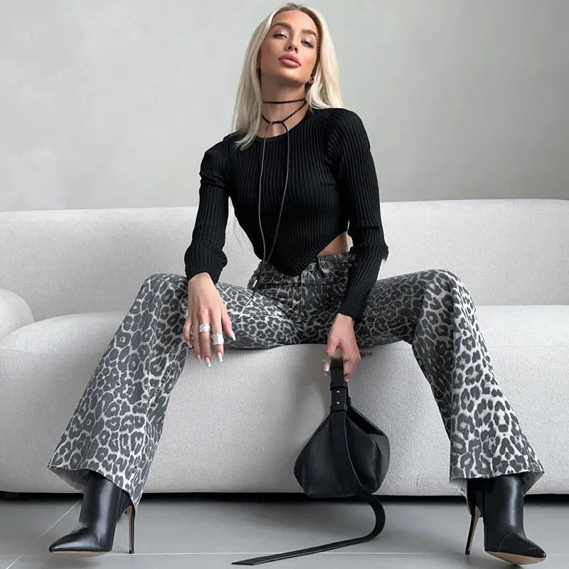 Morgan Leopard Pants