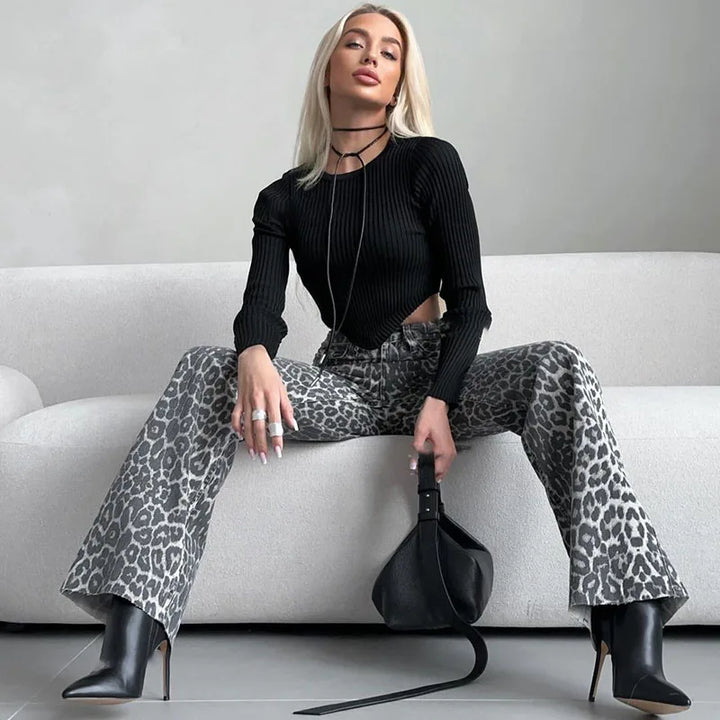 Morgan Leopard Pants