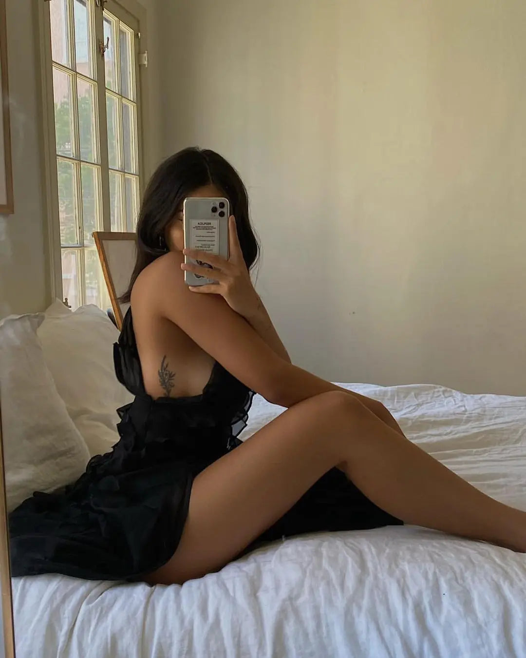 Zaniyah Ruffle Slit Maxi Dress