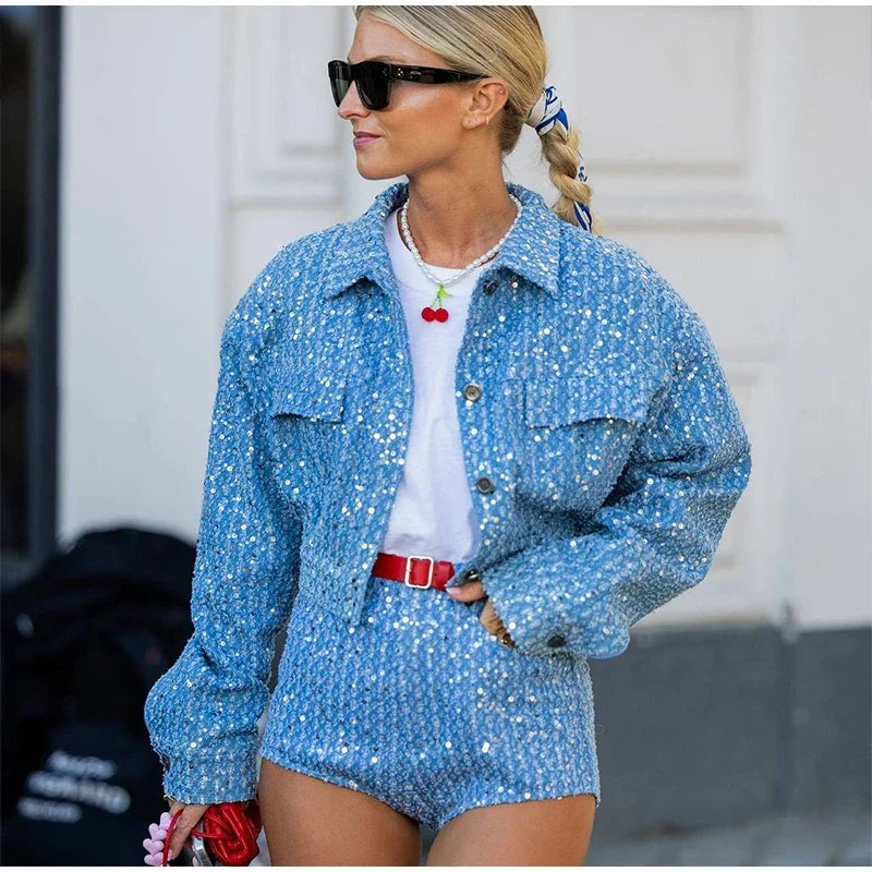 Mckenna Cardigan & Shorts Set