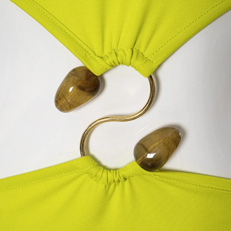 Penny Neon-Green Dress