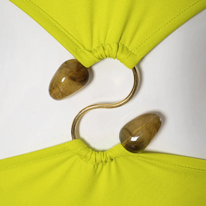 Penny Neon-Green Dress