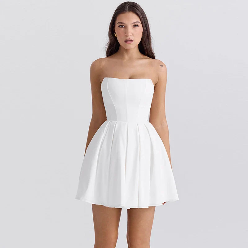 Goldie Strapless Above-Knee Hemline Dress