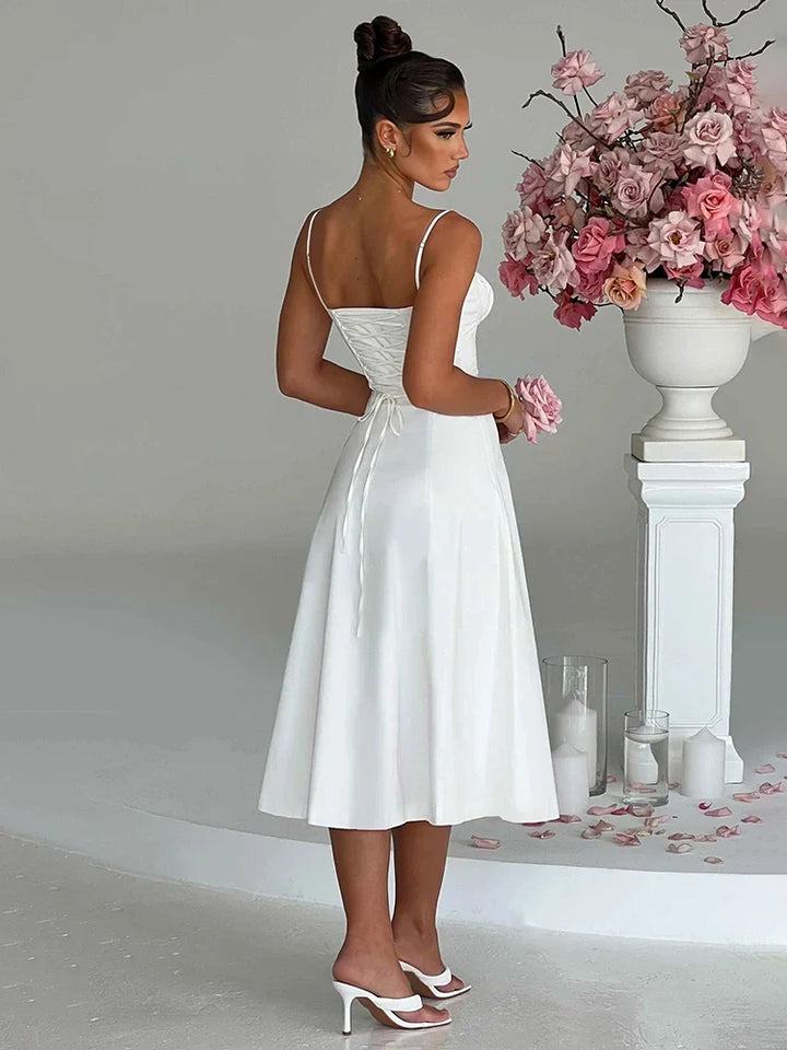 Maci Spaghetti-Strap Midi Dress