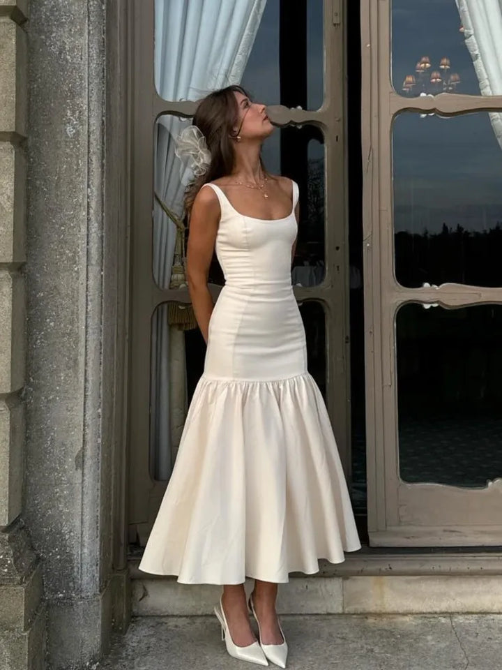 Clover Classic Square-Collar Dress