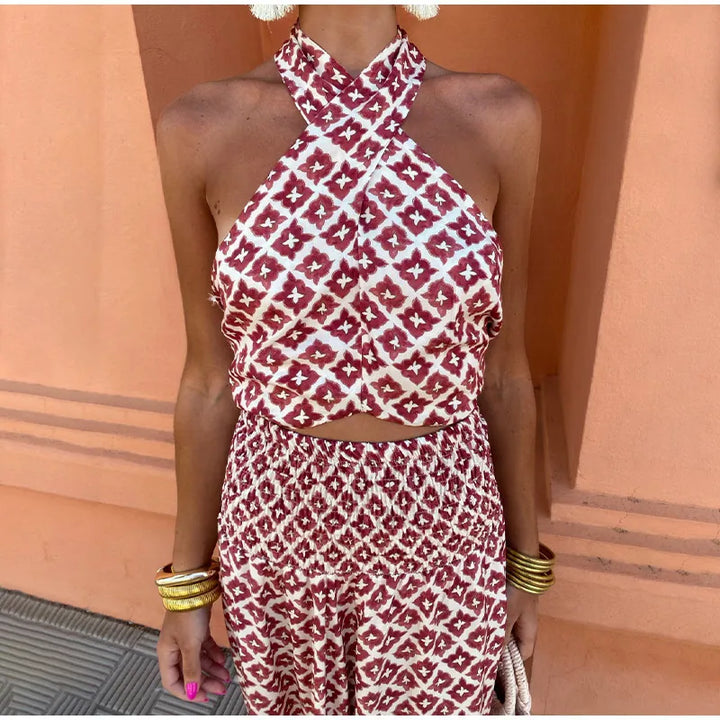 Joanna Halter Top & Skirt Set