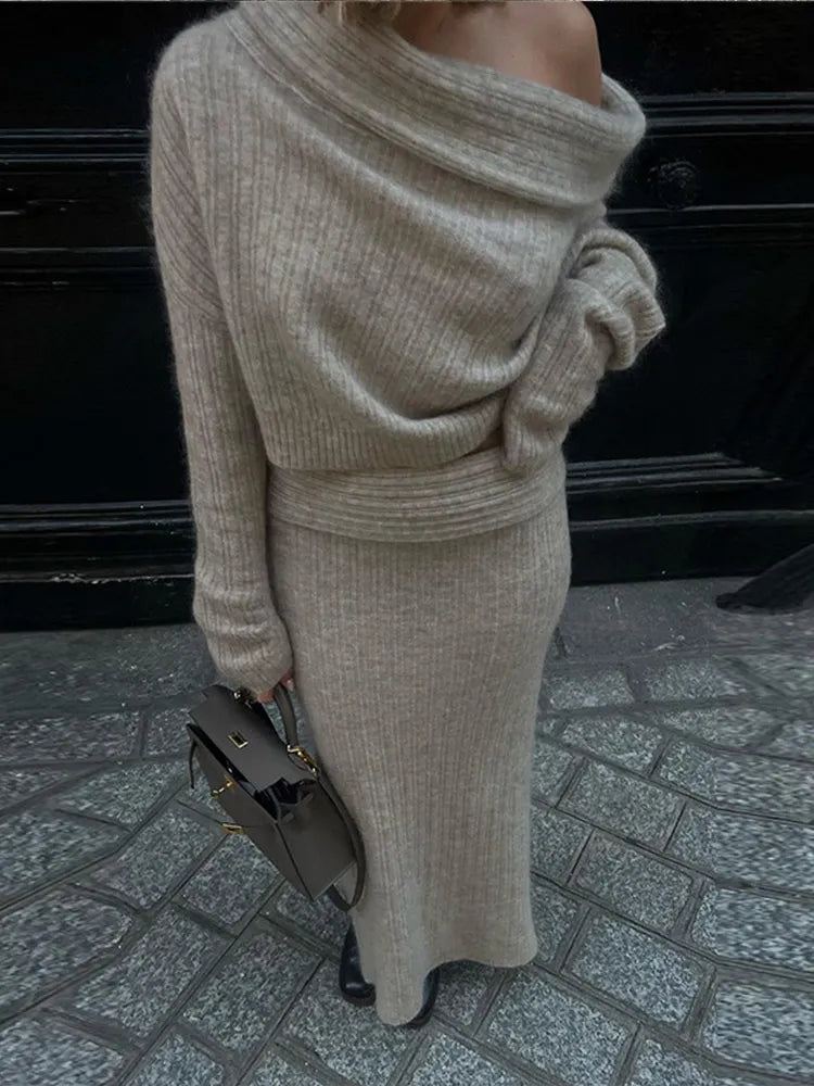 Arielle Knitted Skirt & Top Set