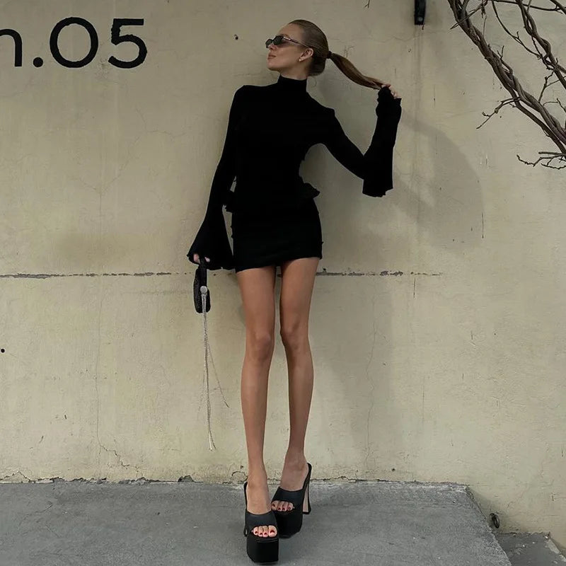 Karla Long-Sleeve Bodycon Dress