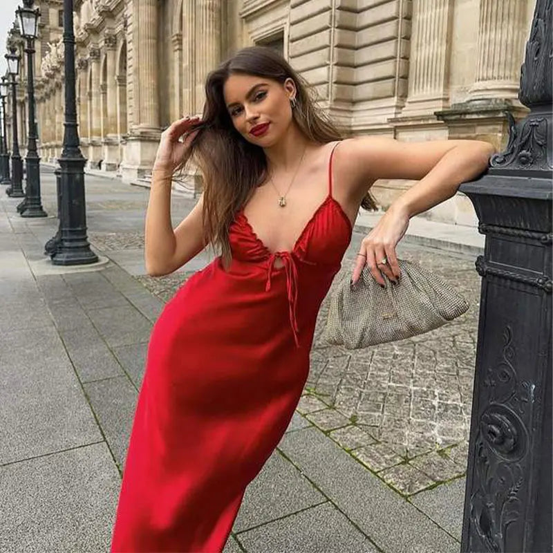 Cassidy Spaghetti-Strap Dress